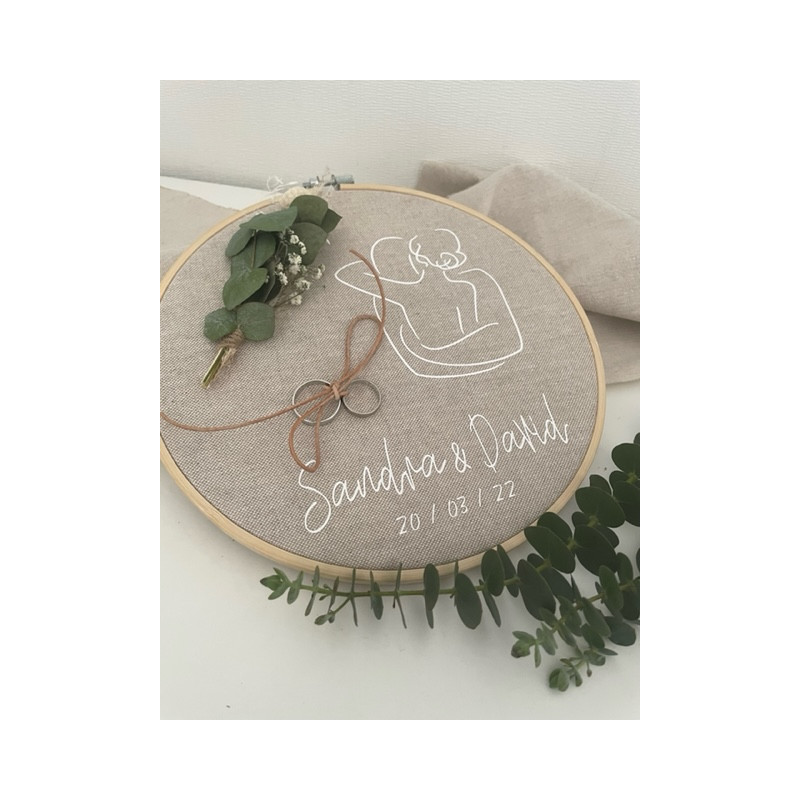 Ringkissen, personalisiert zur Hochzeit
