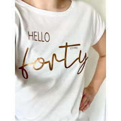 T-Shirt mit 40, andere Zahlen möglich