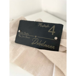 Schieferplatte, Haustürschild