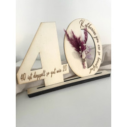 Holzzahlen zum unterschreiben