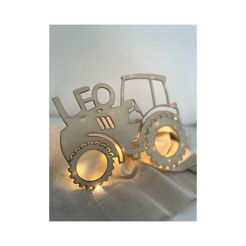 Treckerlampe, mit dem Namen deines Kindes