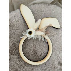 Hasenloop mit Trockenblumen