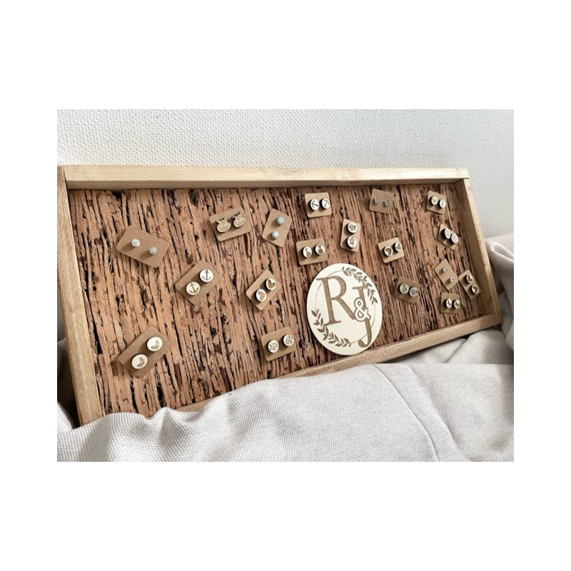 Holzohrringe, viele Möglichkeiten