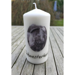 Fotokerze, personalisiert