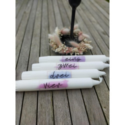 Kerzen mit liebevollen Sprüchen