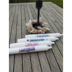 Kerzen mit liebevollen Sprüchen