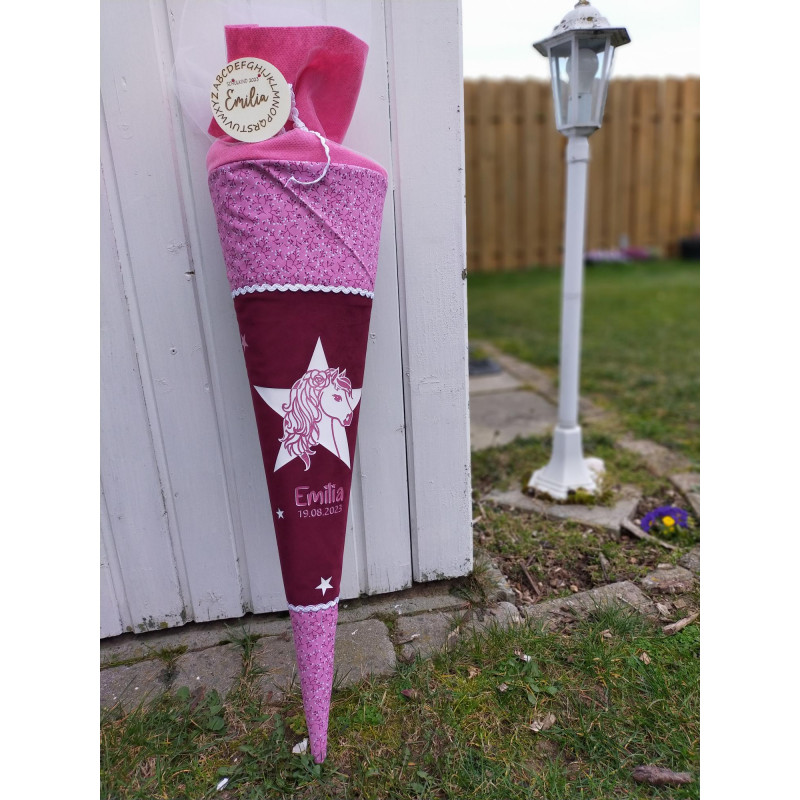 Schultüte mit Pferd, personalisiert