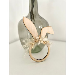 Hasenloop mit Trockenblumen