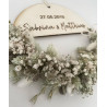 Holzloop personalisiert mit Trockenblumen