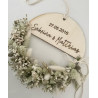 Holzloop personalisiert mit Trockenblumen