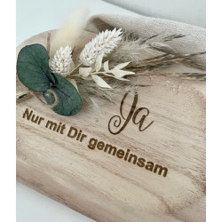 Traukissen aus Holz, Personalierung möglich