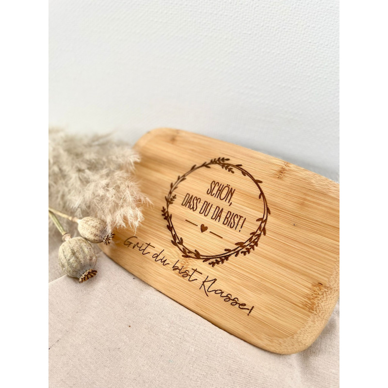 Schön, dass du da bist.. personalisiert mit Wunschnamen